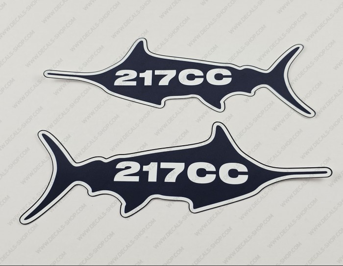 Sea Fox 217CC Boat Logo Decal Set of 2 x 8.25" Sea Fox 217CC Boat Logo Decal Set of 2 x 8.25"